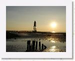 Leuchtturm Obereversand Sonnenuntergang 02 * 1250 x 965 * (189KB)